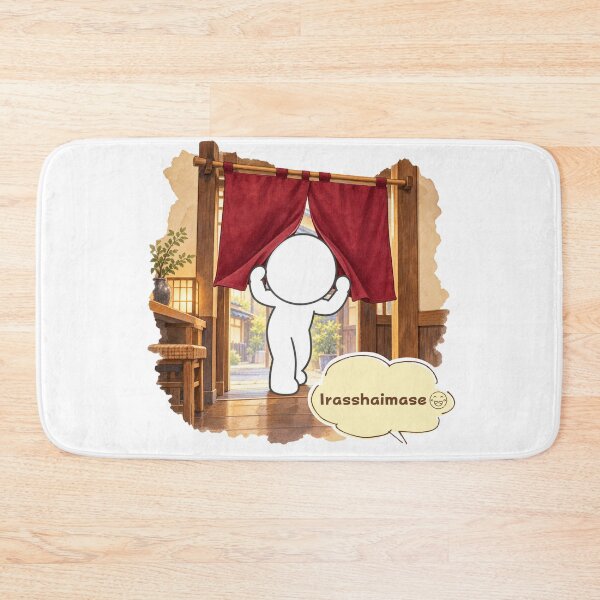 Item preview, Irasshaimase Welcome - Japanese Restaurant Noren Curtain Pictogram designed and sold by japan-picto.