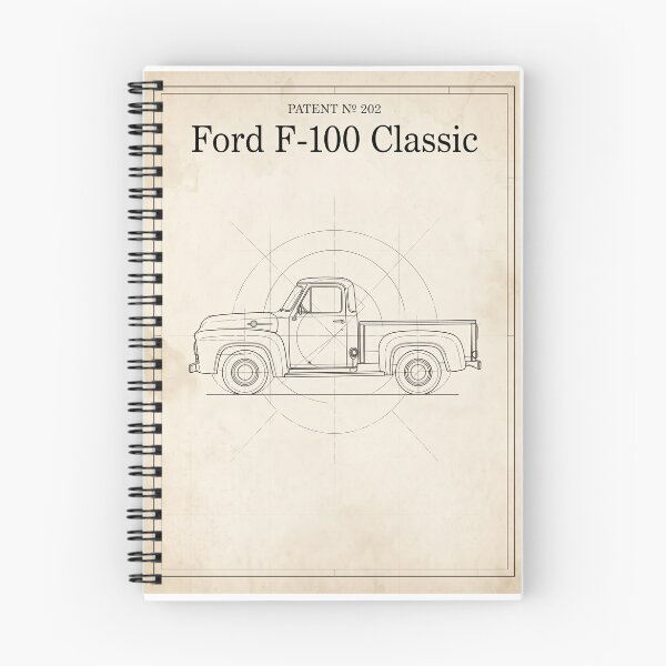 Item preview, Ford F-100 Classic – Vintage Patent Blueprint Poster designed and sold by postercar.