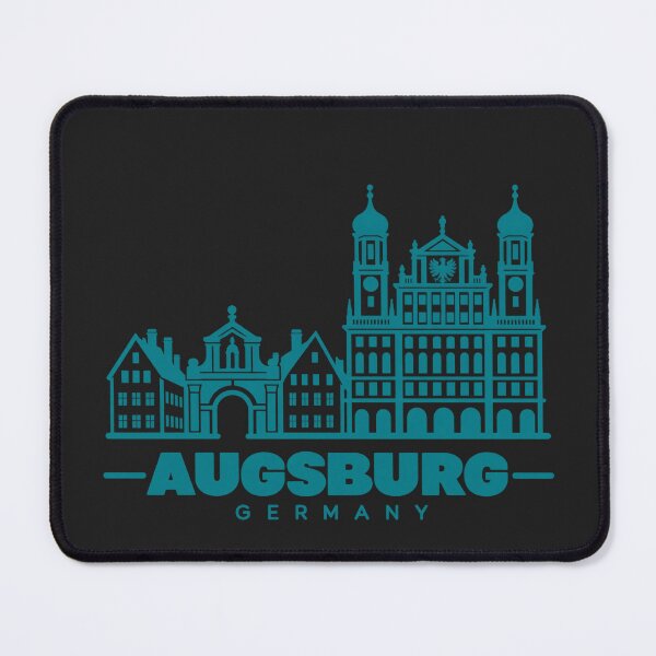 Item preview, Augsburg Bavaria Germany Line Art Landmark Poster designed and sold by CMYKStudio.