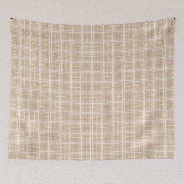 Item preview, Christmas Tree Bark Beige Tartan Check Plaid designed and sold by paperandfrill.
