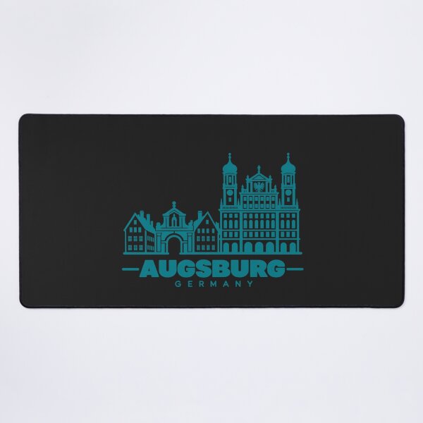 Item preview, Augsburg Bavaria Germany Line Art Landmark Poster designed and sold by CMYKStudio.