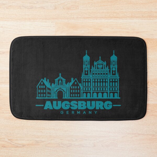 Item preview, Augsburg Bavaria Germany Line Art Landmark Poster designed and sold by CMYKStudio.