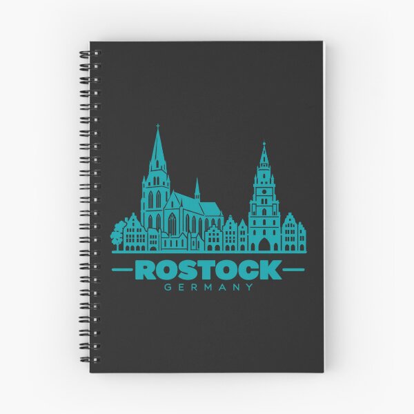 Item preview, Rostock Germany Line Art Coastline Poster designed and sold by CMYKStudio.