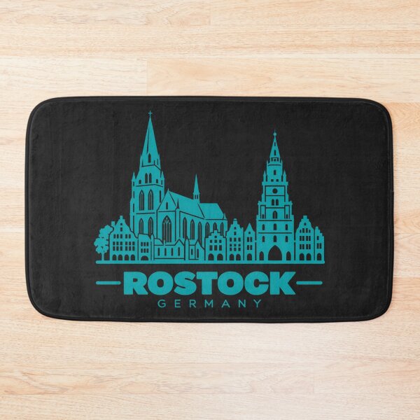 Item preview, Rostock Germany Line Art Coastline Poster designed and sold by CMYKStudio.