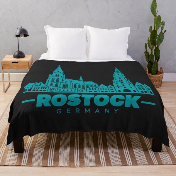 Artikelvorschau, Rostock, Deutschland – Küstenlinienposter (Linienkunst) entworfen und verkauft von CMYKStudio.