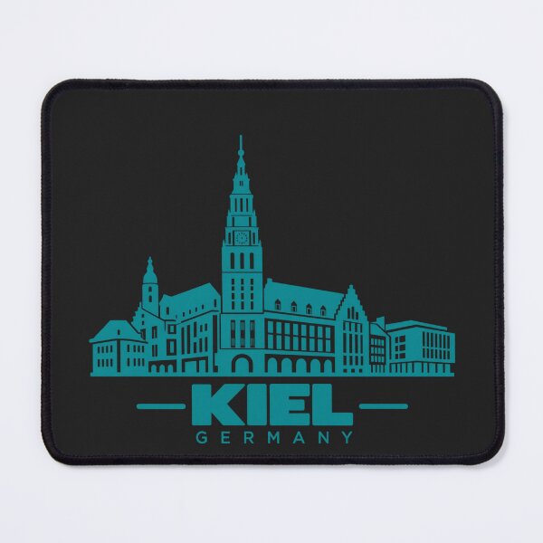 Item preview, Kiel Germany Line Art Coastline Poster designed and sold by CMYKStudio.