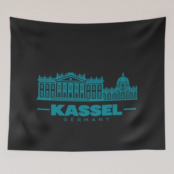 Item preview, Kassel Hesse Germany Line Art Landmark Poster designed and sold by CMYKStudio.