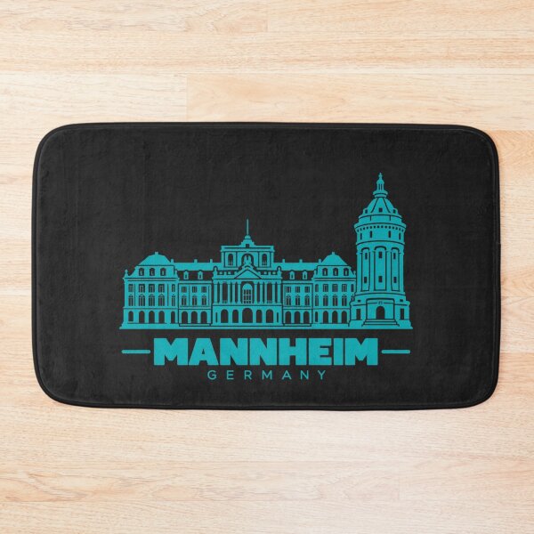 Artikelvorschau, Mannheim, Baden-Württemberg, Deutschland – Skyline-Poster (Linienkunst) entworfen und verkauft von CMYKStudio.