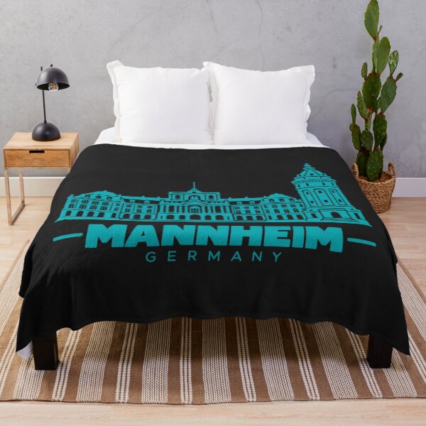 Item preview, Póster con el horizonte de Mannheim, Baden-Wurtemberg, Alemania (Arte lineal) designed and sold by CMYKStudio.