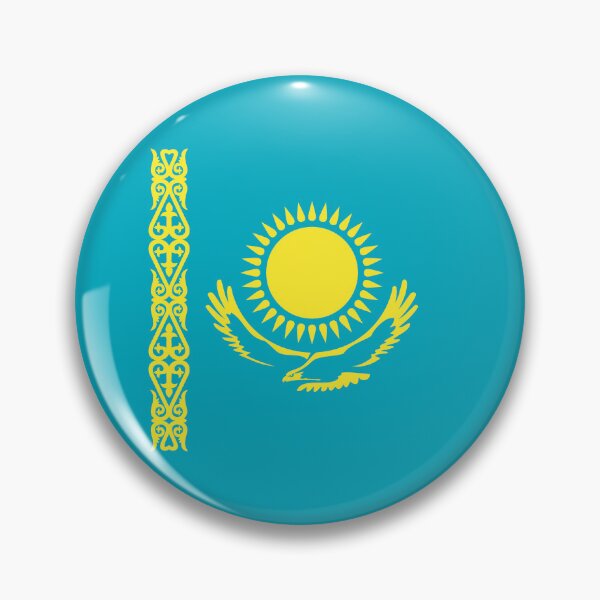 Item preview, Kazakhstan Circle Flag KZ designed and sold by shitpostee.