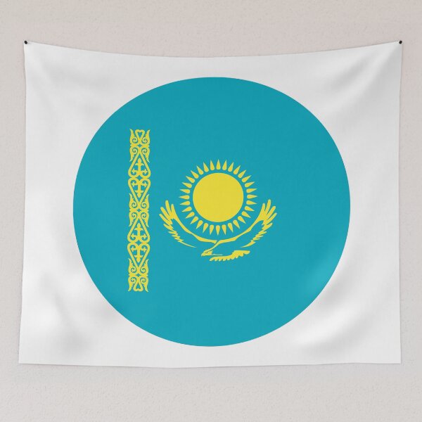 Item preview, Kazakhstan Circle Flag KZ designed and sold by shitpostee.