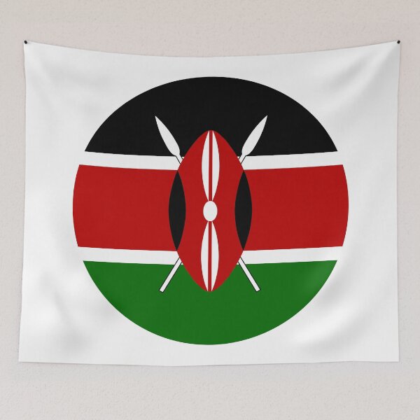 Artikelvorschau, Kenia Kreisflagge KE entworfen und verkauft von shitpostee.