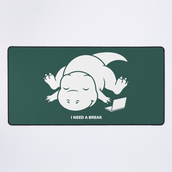 Item preview, Tired T-Rex with Laptop - I Need A Break designed and sold by CaptainSeal.