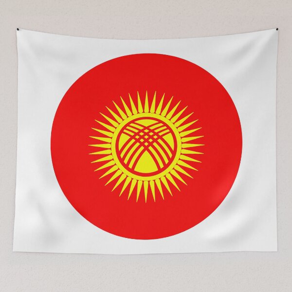 Item preview, Kyrgyzstan Circle Flag KG designed and sold by shitpostee.