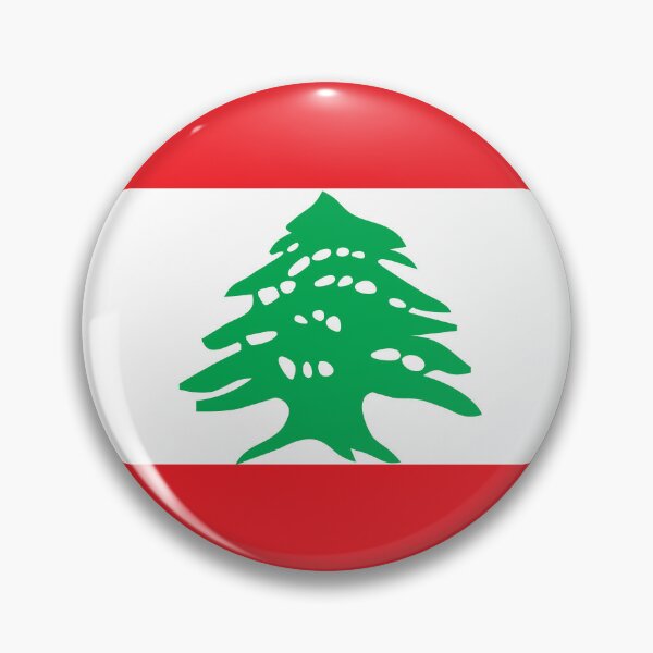 Artikelvorschau, Libanon-Kreisflagge LB entworfen und verkauft von shitpostee.