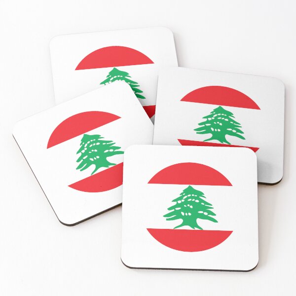 Artikelvorschau, Libanon-Kreisflagge LB entworfen und verkauft von shitpostee.