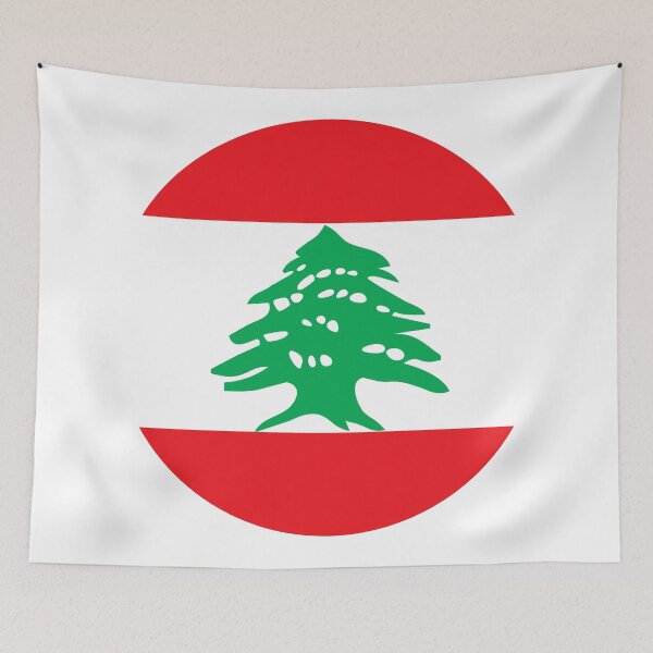 Artikelvorschau, Libanon-Kreisflagge LB entworfen und verkauft von shitpostee.