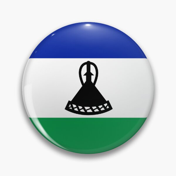 Item preview, Lesotho Circle Flag LS designed and sold by shitpostee.
