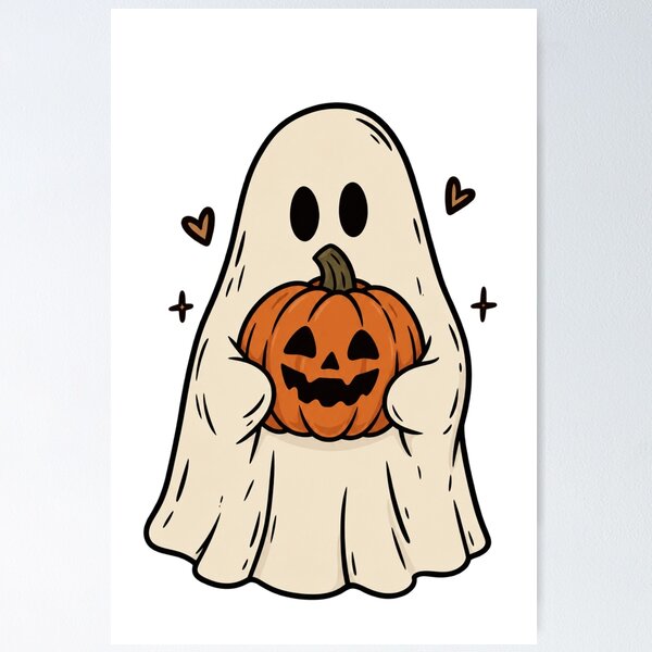 Item preview, Pumpkin Ghost designed and sold by LuloCreative.