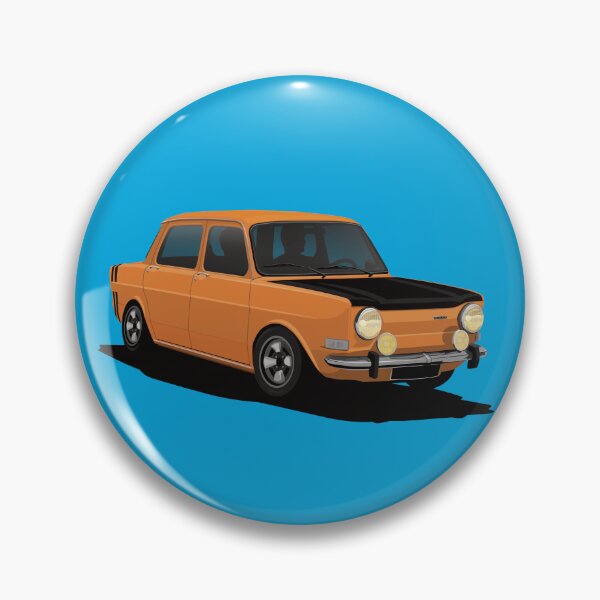 Artikelvorschau, Simca 1000 Rallye in Orange entworfen und verkauft von knappidesign.