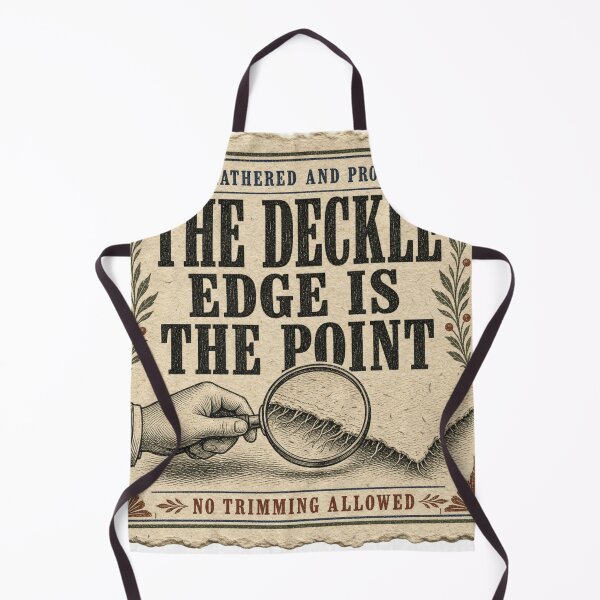 Item preview, The Deckle Edge Is The Point Handmade Paper Feathered Edge Print designed and sold by BoosterShop.