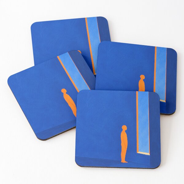 Item preview, 'Lighter Today' — Cobalt Blue Window Figurative Art designed and sold by Moodzu.