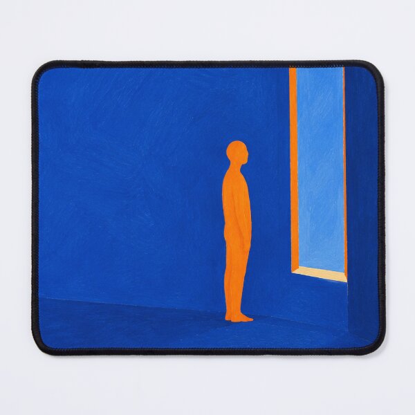 Artikelvorschau, „Heute heller“ – Figurative Kunst mit kobaltblauem Fenster entworfen und verkauft von Moodzu.