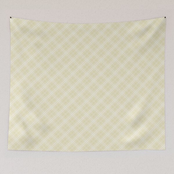 Item preview, Christmas Eggnog Cream Diagonal Tartan Check Plaid designed and sold by paperandfrill.