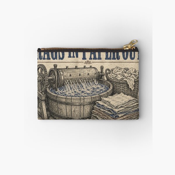 Item preview, Rags In Paper Out Cotton Rag Paper Beater Room Vintage Print designed and sold by BoosterShop.