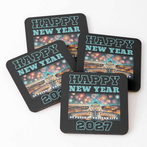 Item preview, Happy New Year 2027 - St Peter's - Blue Green Edition designed and sold by Manic Merch Designs.