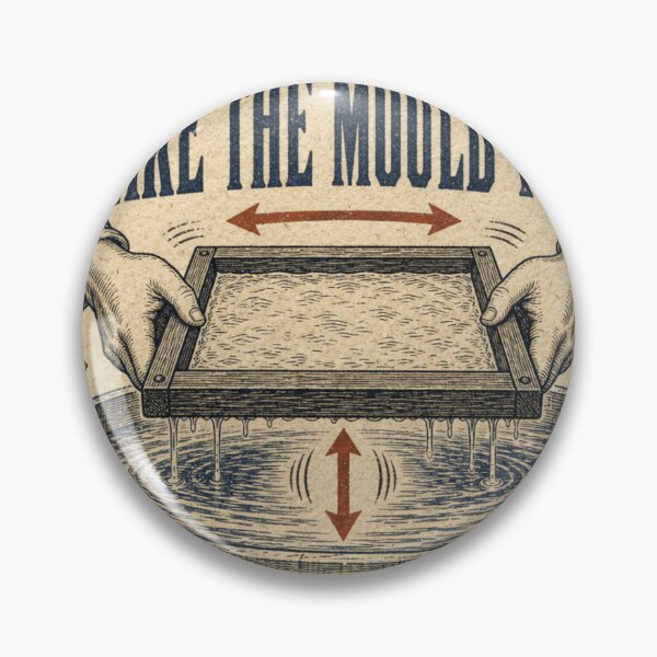 Item preview, Shake The Mould Twice Papermaking Mould And Deckle Frame Print designed and sold by BoosterShop.