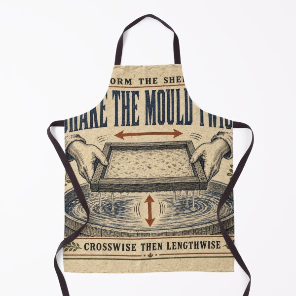 Item preview, Shake The Mould Twice Papermaking Mould And Deckle Frame Print designed and sold by BoosterShop.