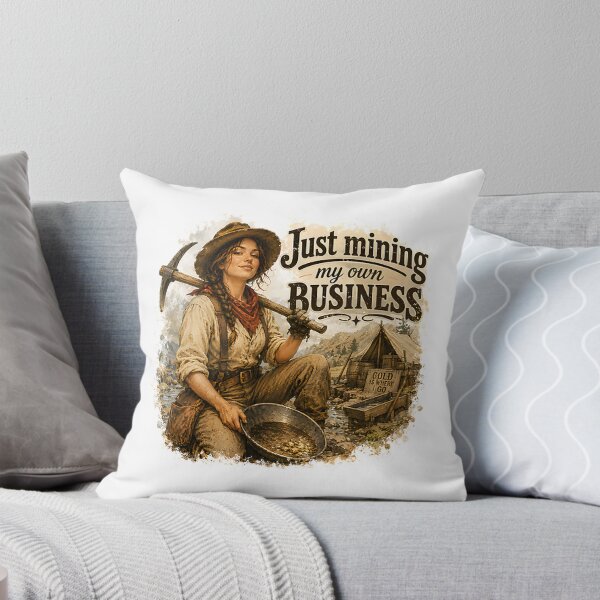 Item preview, Vintage Gold Woman Prospector Mining Humor Western Style Design designed and sold by cvbbb.