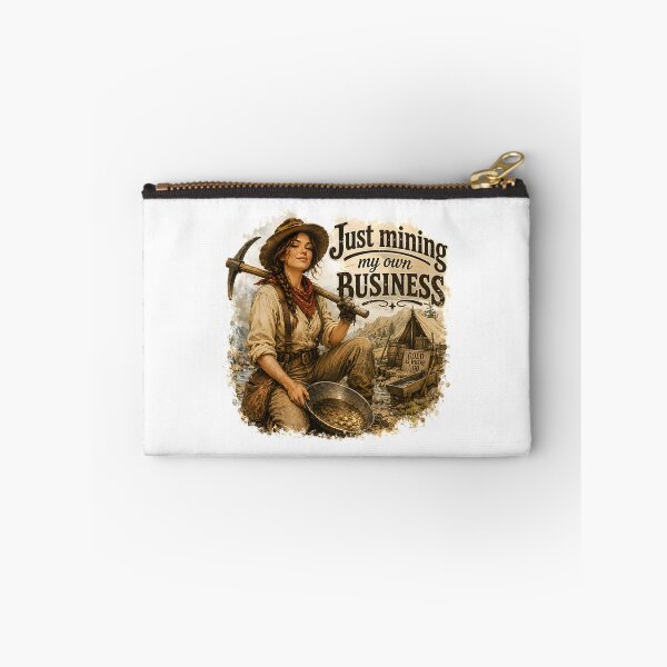 Item preview, Vintage Gold Woman Prospector Mining Humor Western Style Design designed and sold by cvbbb.