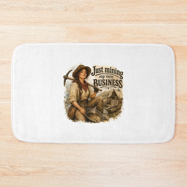 Item preview, Vintage Gold Woman Prospector Mining Humor Western Style Design designed and sold by cvbbb.