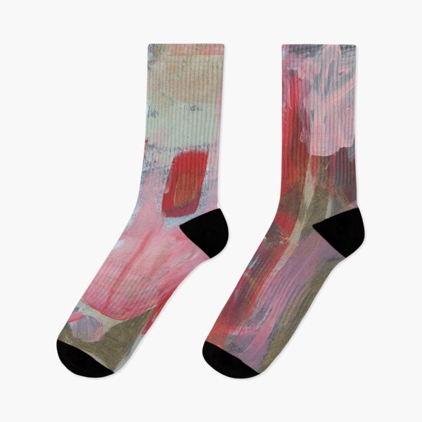 Item preview, Marks, Strokes, Red, Pink, Soft Green Abstract Painting designed and sold by NathalieLeRiche.