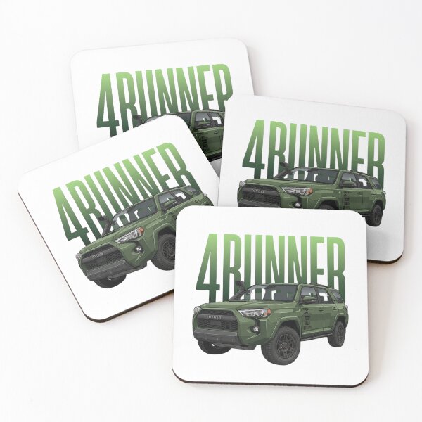 Item preview, Toyota 4Runner TRD Pro Off-Road 4x4 Army Green Overland SUV Art designed and sold by Motorline44.