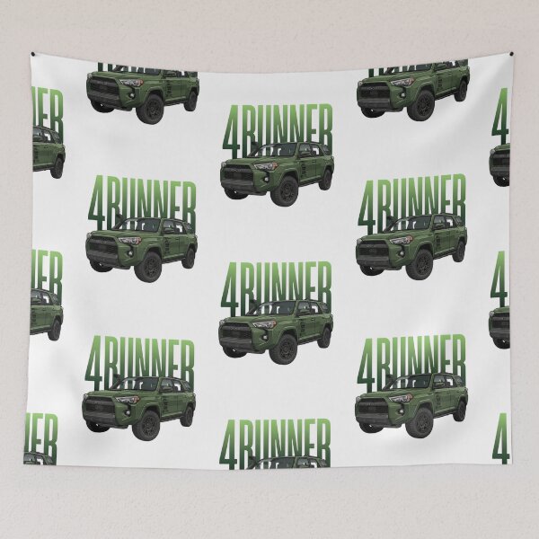 Item preview, Toyota 4Runner TRD Pro Off-Road 4x4 Army Green Overland SUV Art designed and sold by Motorline44.