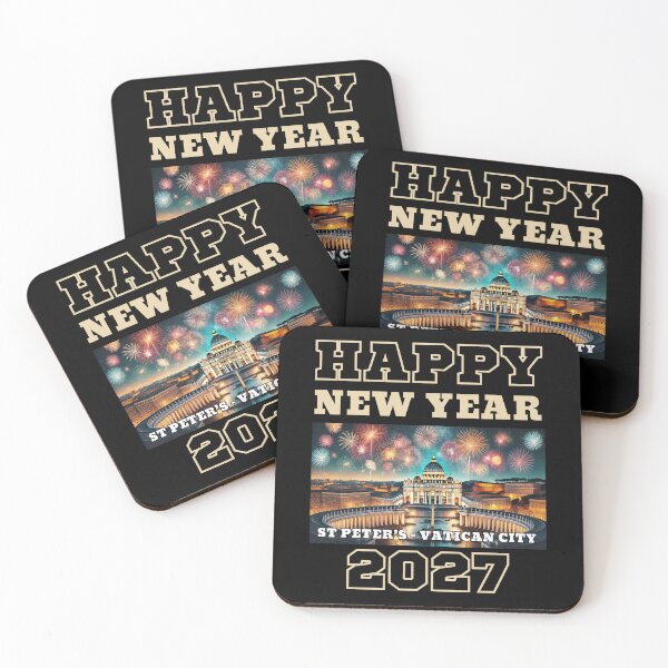 Item preview, Happy New Year 2027 - St Peter's - Yellow Edition designed and sold by Manic Merch Designs.