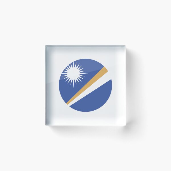 Item preview, Bandera circular de las Islas Marshall MH designed and sold by shitpostee.
