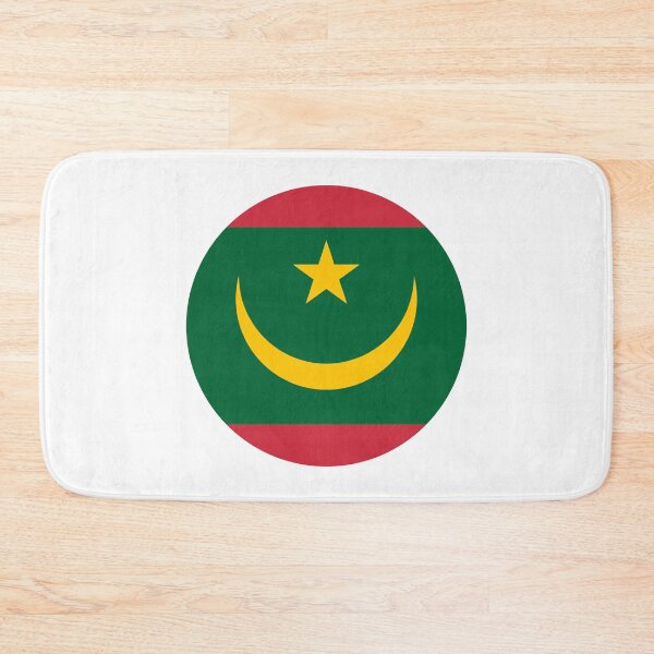 Item preview, Mauritania Circle Flag MR designed and sold by shitpostee.