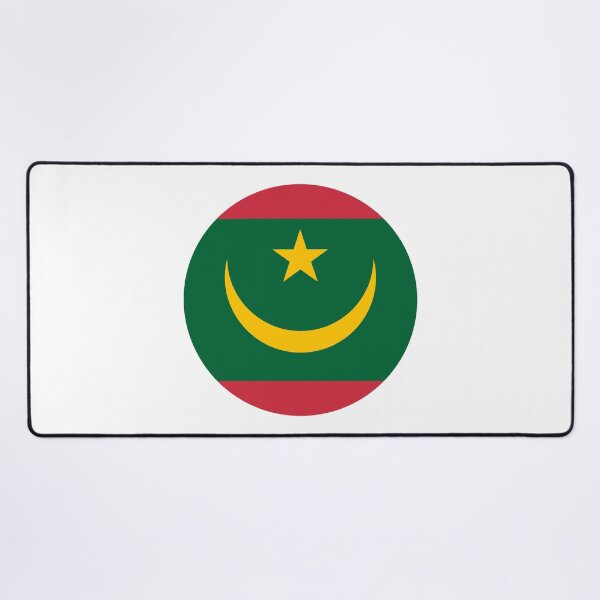 Item preview, Mauritania Circle Flag MR designed and sold by shitpostee.