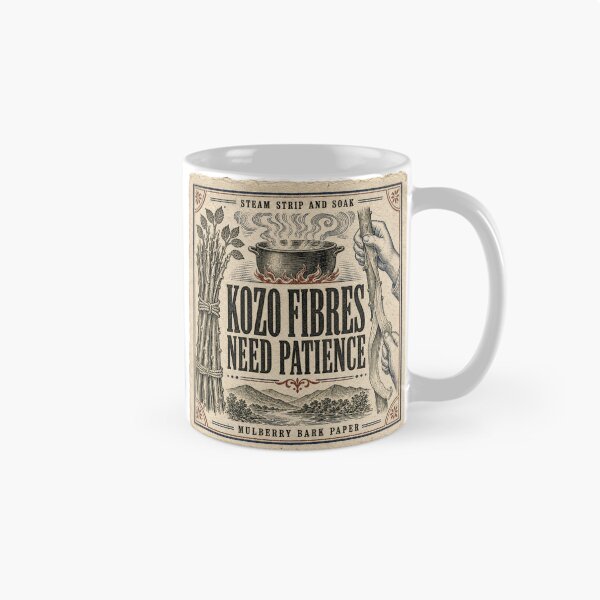 Item preview, Kozo Fibres Need Patience Papel de Corteza de Morera Kozo Grabado designed and sold by BoosterShop.