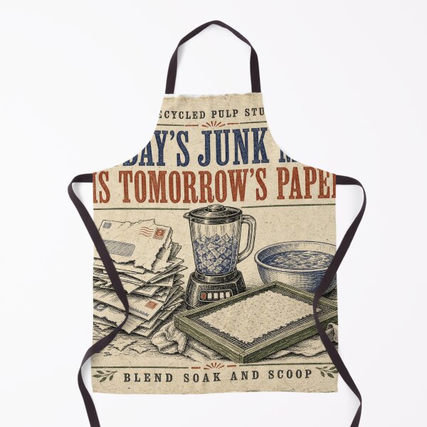 Item preview, Today's Junk Mail Is Tomorrow's Paper Recycled Paper Craft Print designed and sold by BoosterShop.