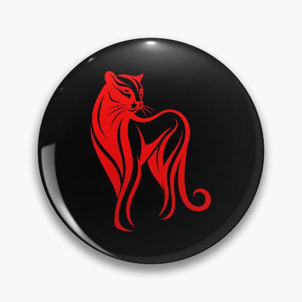 Item preview, Crimson Tribal Cougar Wildcat designed and sold by ClubVacay.