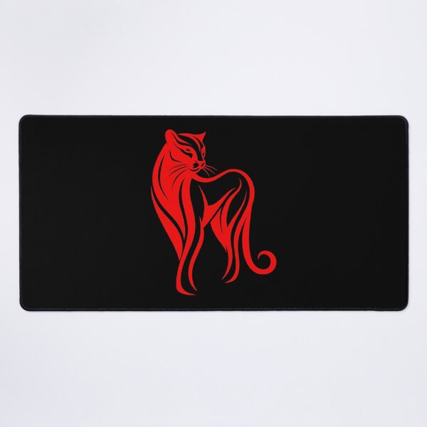 Item preview, Crimson Tribal Cougar Wildcat designed and sold by ClubVacay.