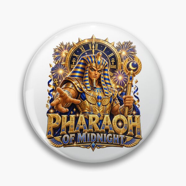 Artikelvorschau, Pharao des Mitternachts-Neujahrs Ägypten-Designs entworfen und verkauft von RAX Mirth Studio.