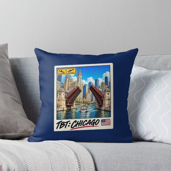 Item preview, TBT Chicago DuSable Bridge Chicago River Vintage Travel Postcard designed and sold by ByJeffro.