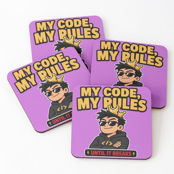 Artikelvorschau, Mein Code, meine Regeln – bis er kaputtgeht – Lustiges Programmierer-T-Shirt entworfen und verkauft von Geek Tracy Shop.