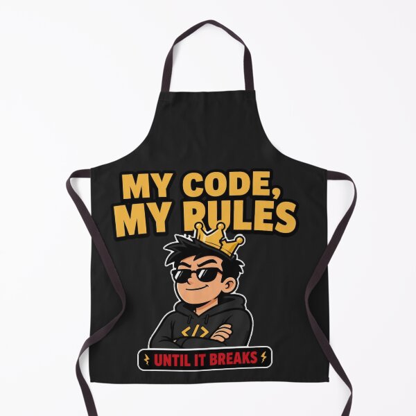 Artikelvorschau, Mein Code, meine Regeln – bis er kaputtgeht – Lustiges Programmierer-T-Shirt entworfen und verkauft von Geek Tracy Shop.